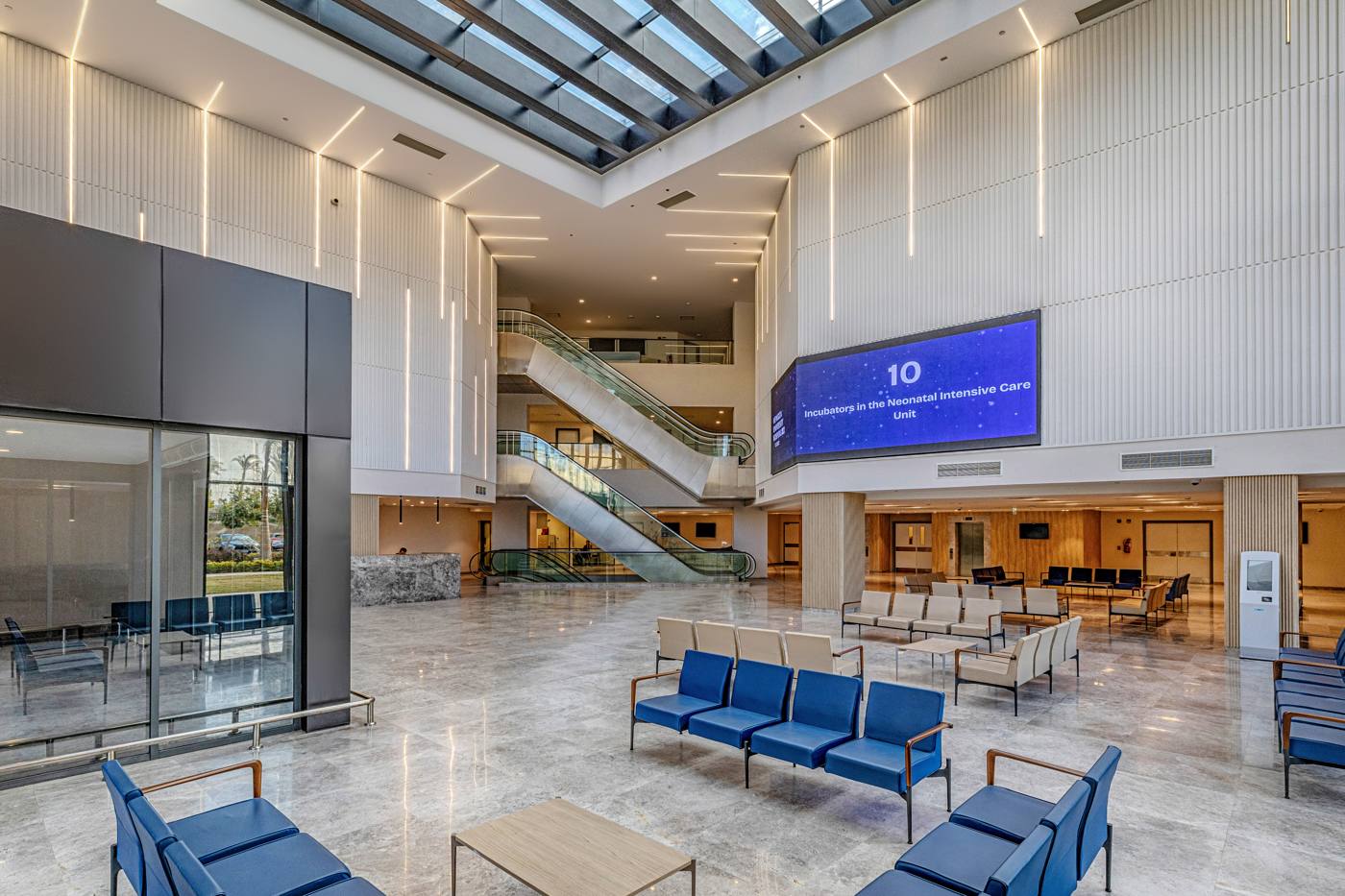 New Giza University Hospital atrium